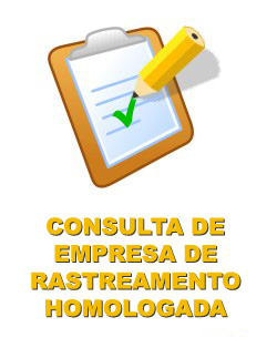 Consulta empresas de rastreamento homologadas